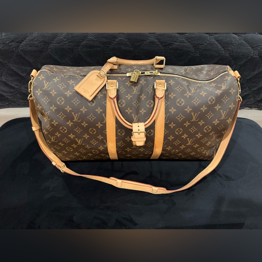 Louis Vuitton Monogram Duffel Bag Keepall Bandoulière 55